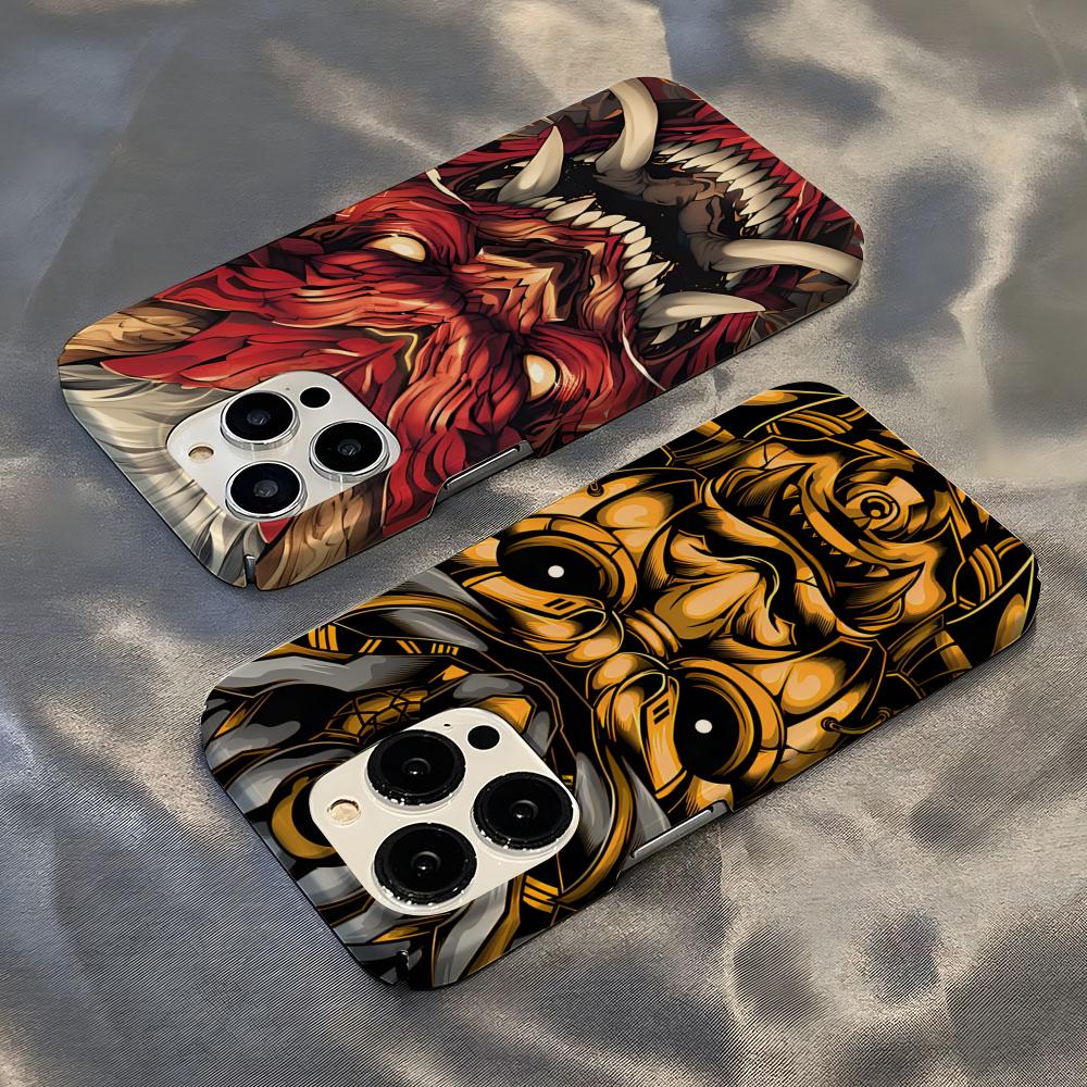 Japanese Samurai Oni Mask Phon - Mask Case Hard Shell 리뷰 및 가격