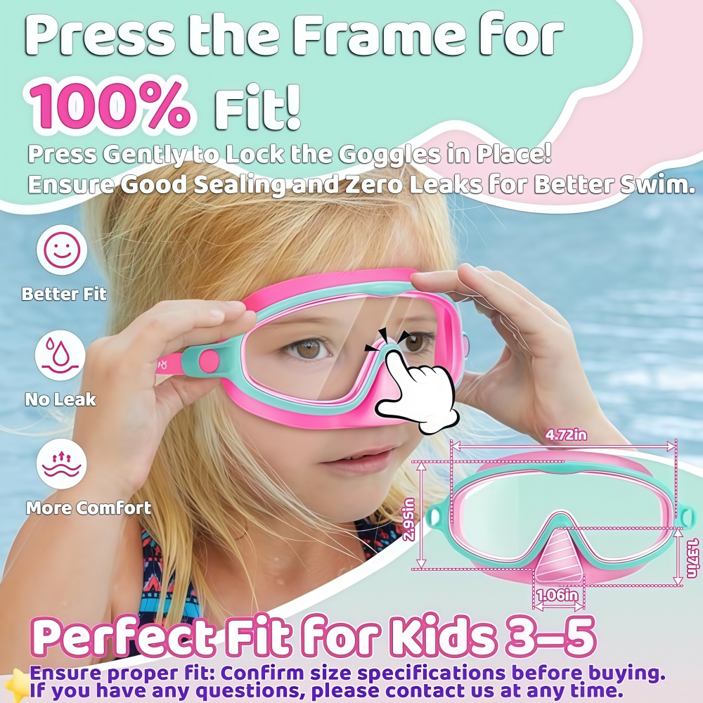 Kids Swim Goggles with Nose Co - Anti Pollution Mask 리뷰 및 가격