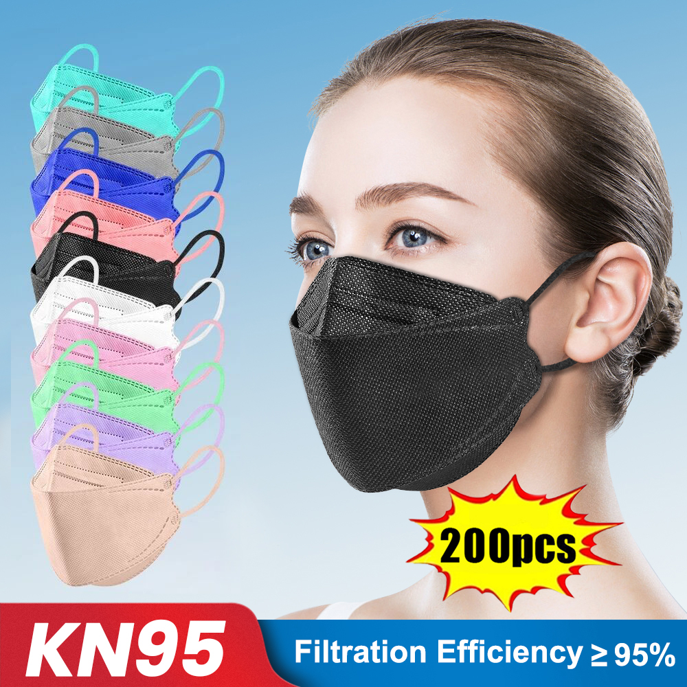 10-200pcs ffp2 mascarillas CE  - Anti Pollution Mask 리뷰 및 가격