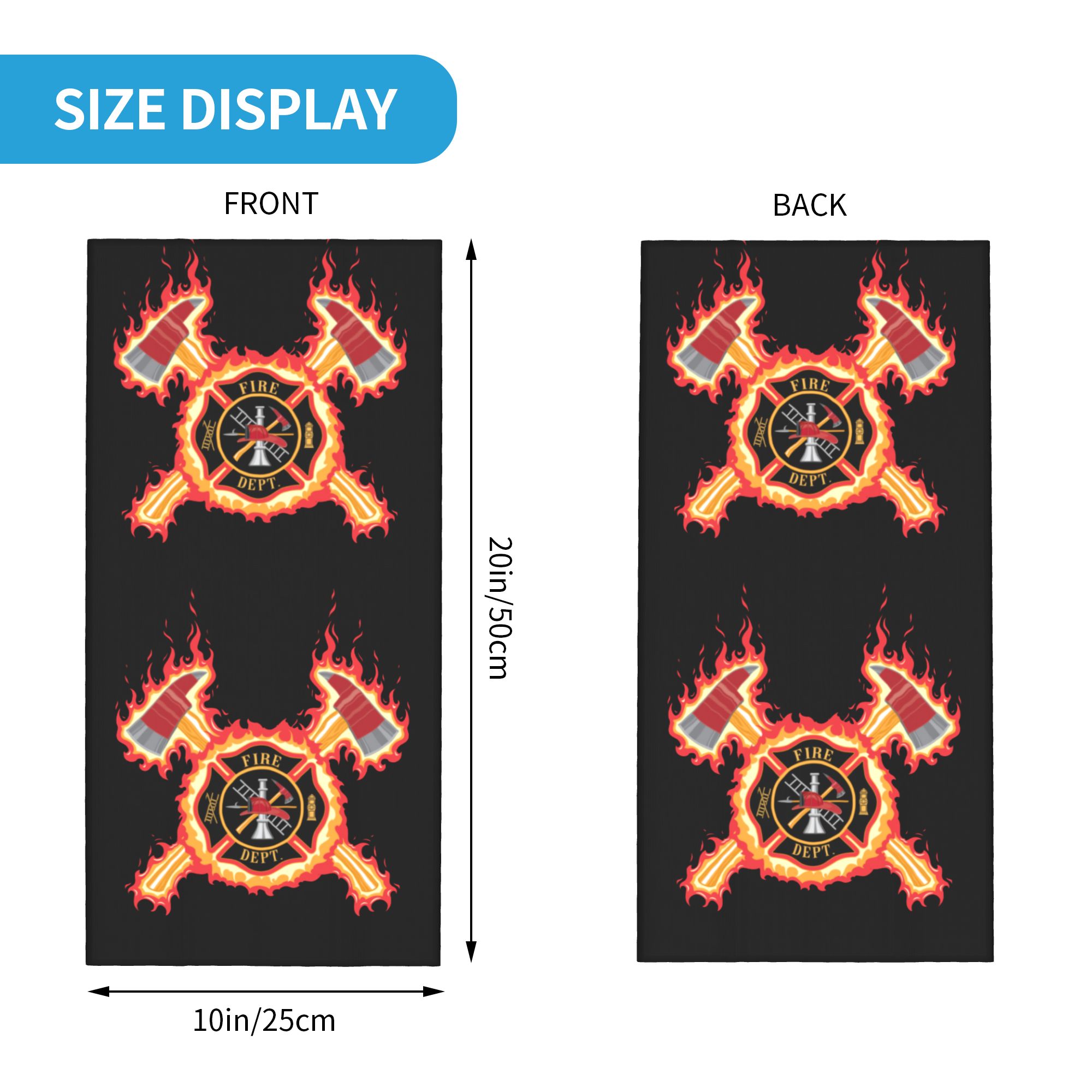 Custom Firefighter Cross Banda - Neck Gaiter Face Cover 리뷰 및 가격