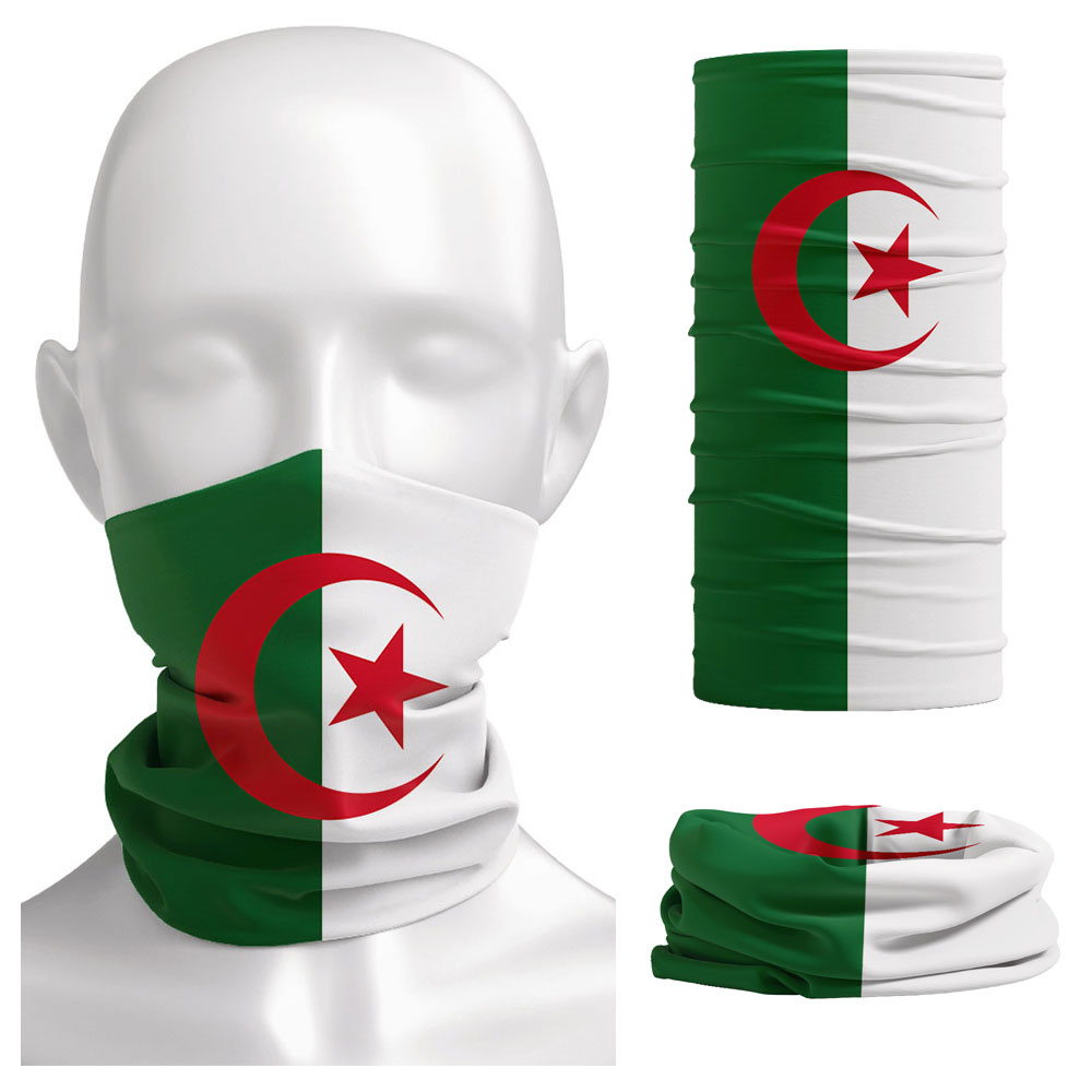 Algeria Flag Printed Bandana H - Neck Gaiter Face Cover 리뷰 및 가격