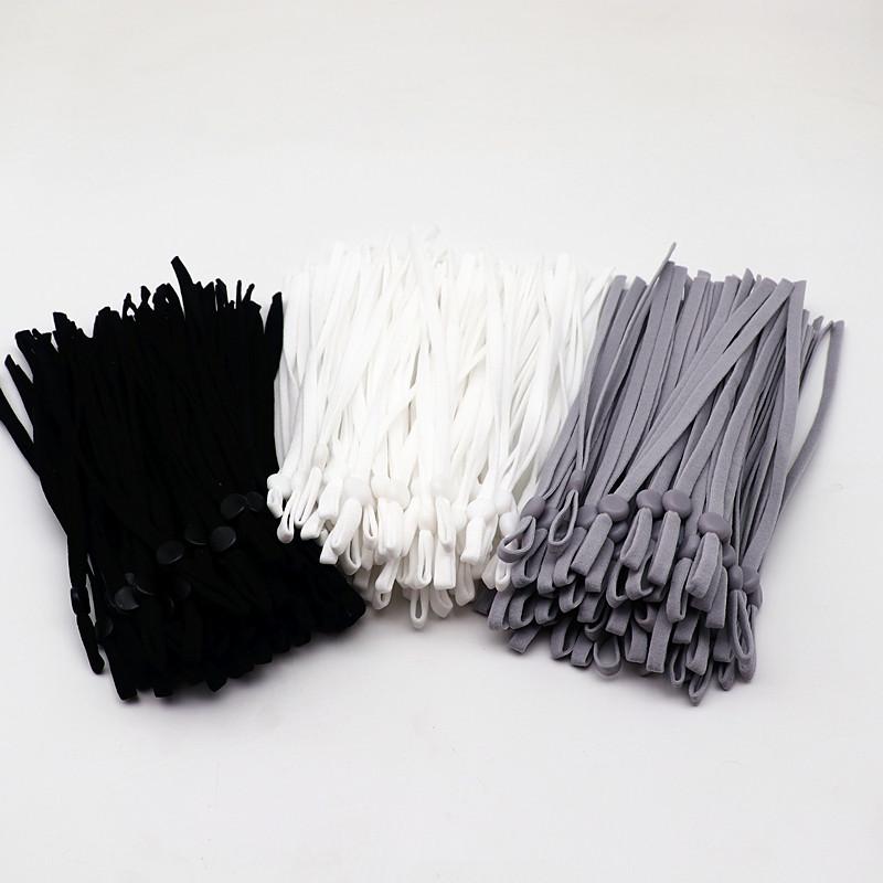 100Pcs15CM/5mm Black and White - Mask Lanyard Adjustable 리뷰 및 가격