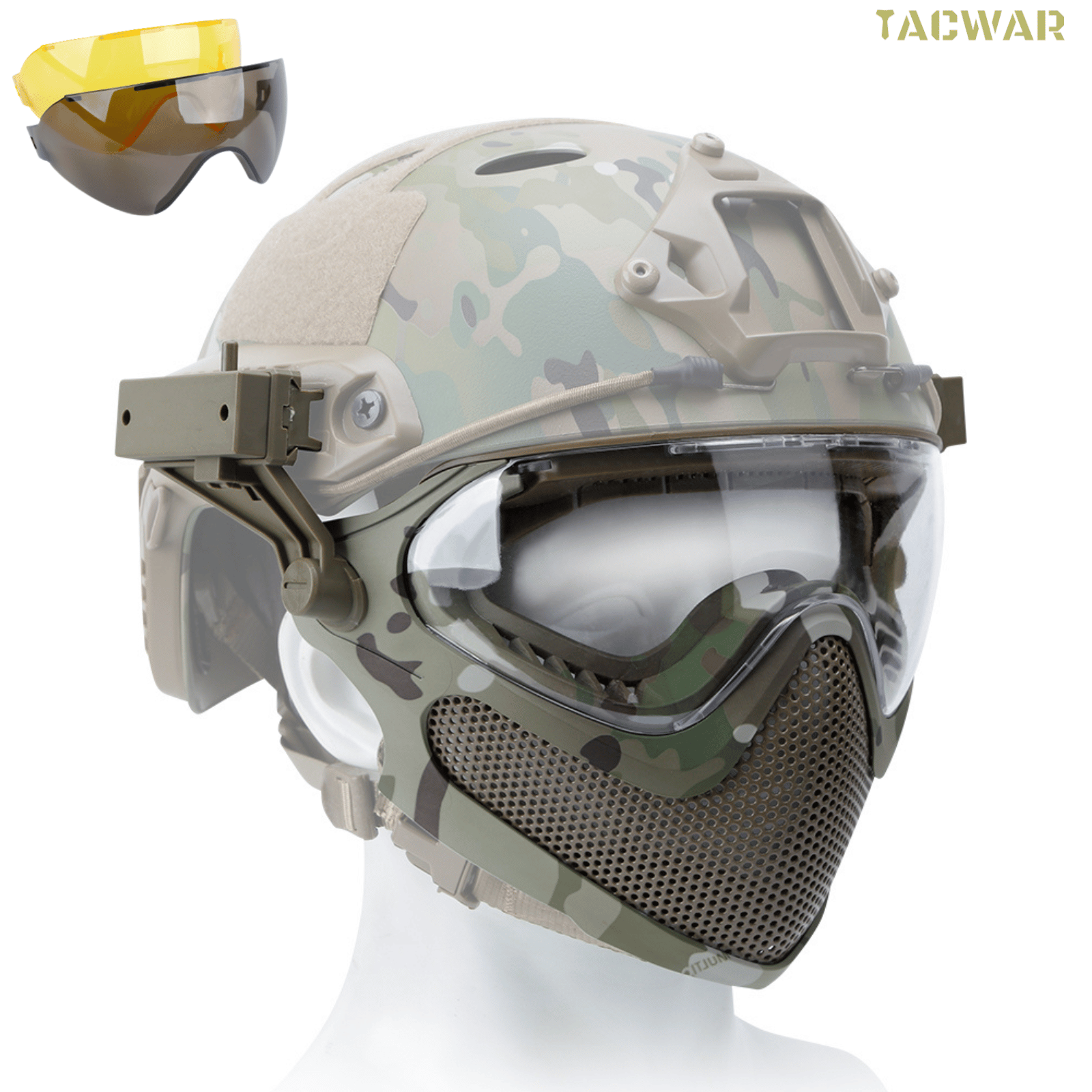 Airsoft Steel Mesh Mask Full F - Anti Pollution Mask 리뷰 및 가격